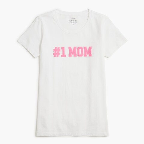  "#1 mom" graphic tee