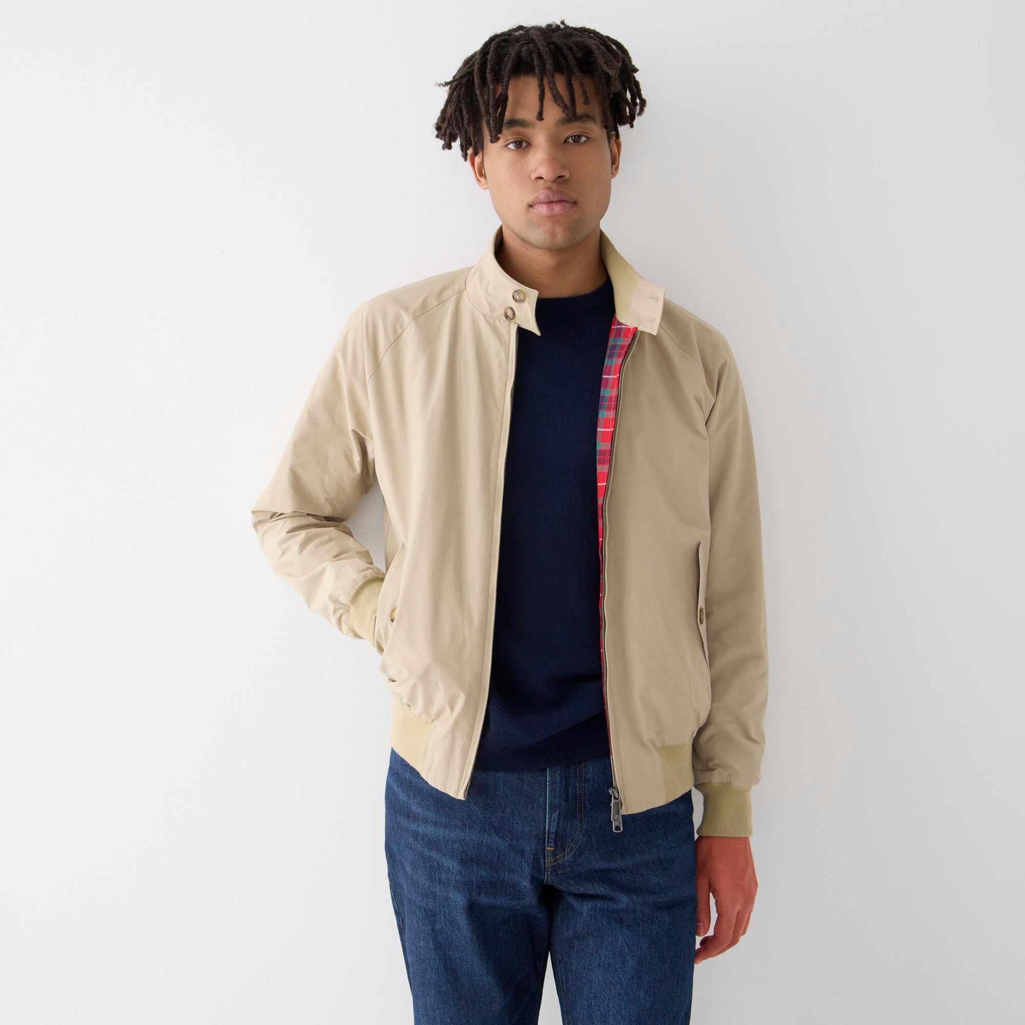 J.Crew: Baracuta® G9 Harrington Cloth Jacket For Men