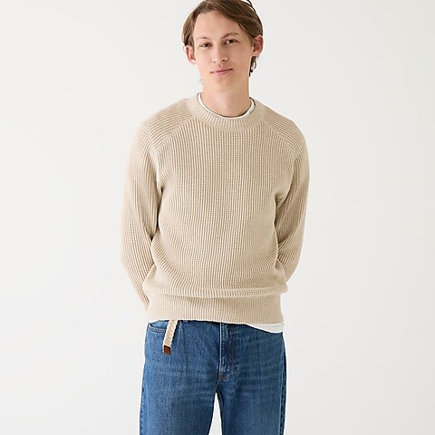 mens Wallace &amp; Barnes cotton waffle sweater
