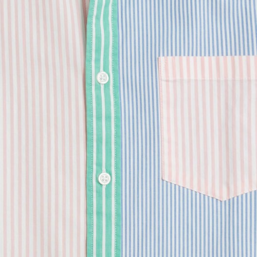 Slim rainbow-stripe flex casual shirt SUMMER MULTI factory: slim rainbow-stripe flex casual shirt for men