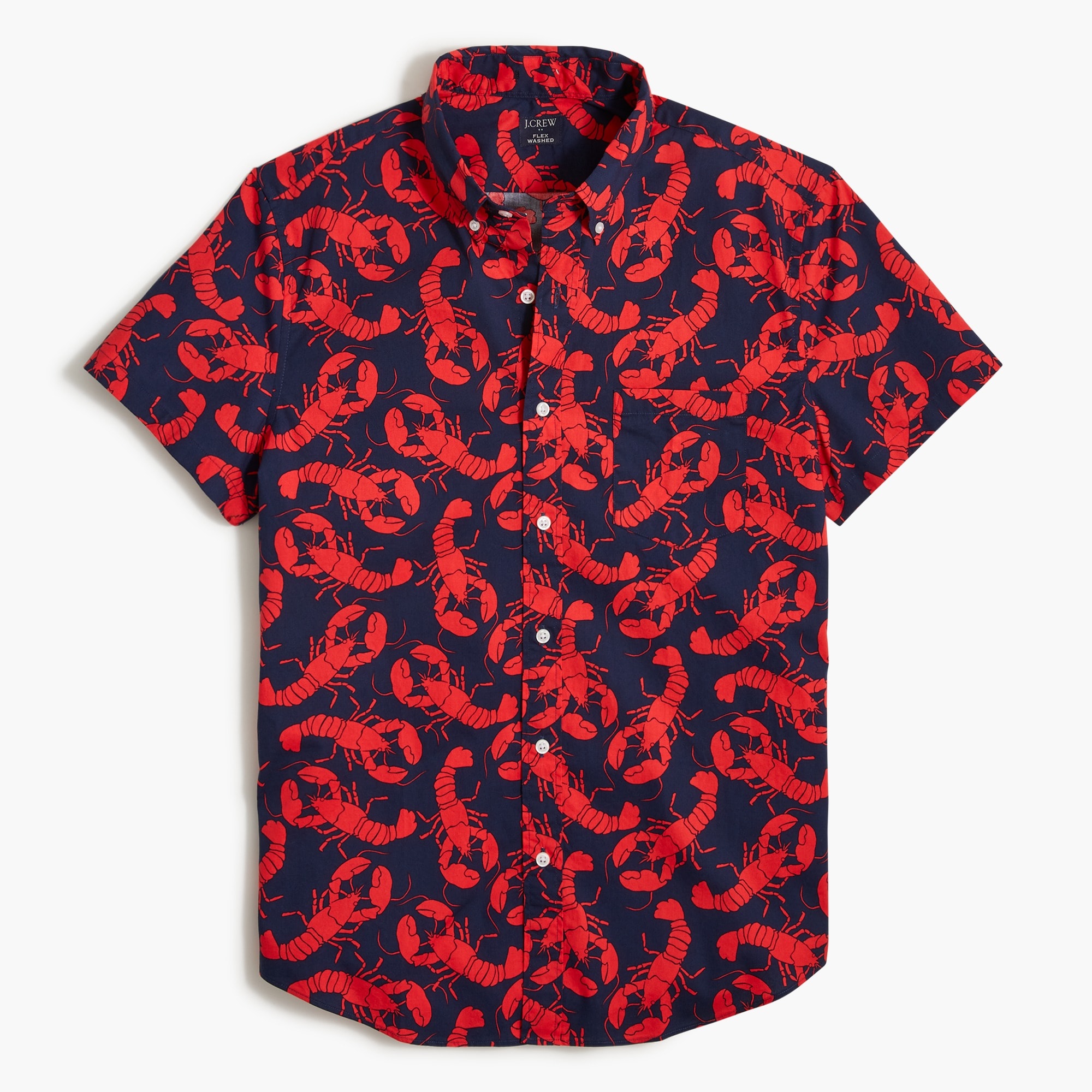 Slim short-sleeve lobster shirt
