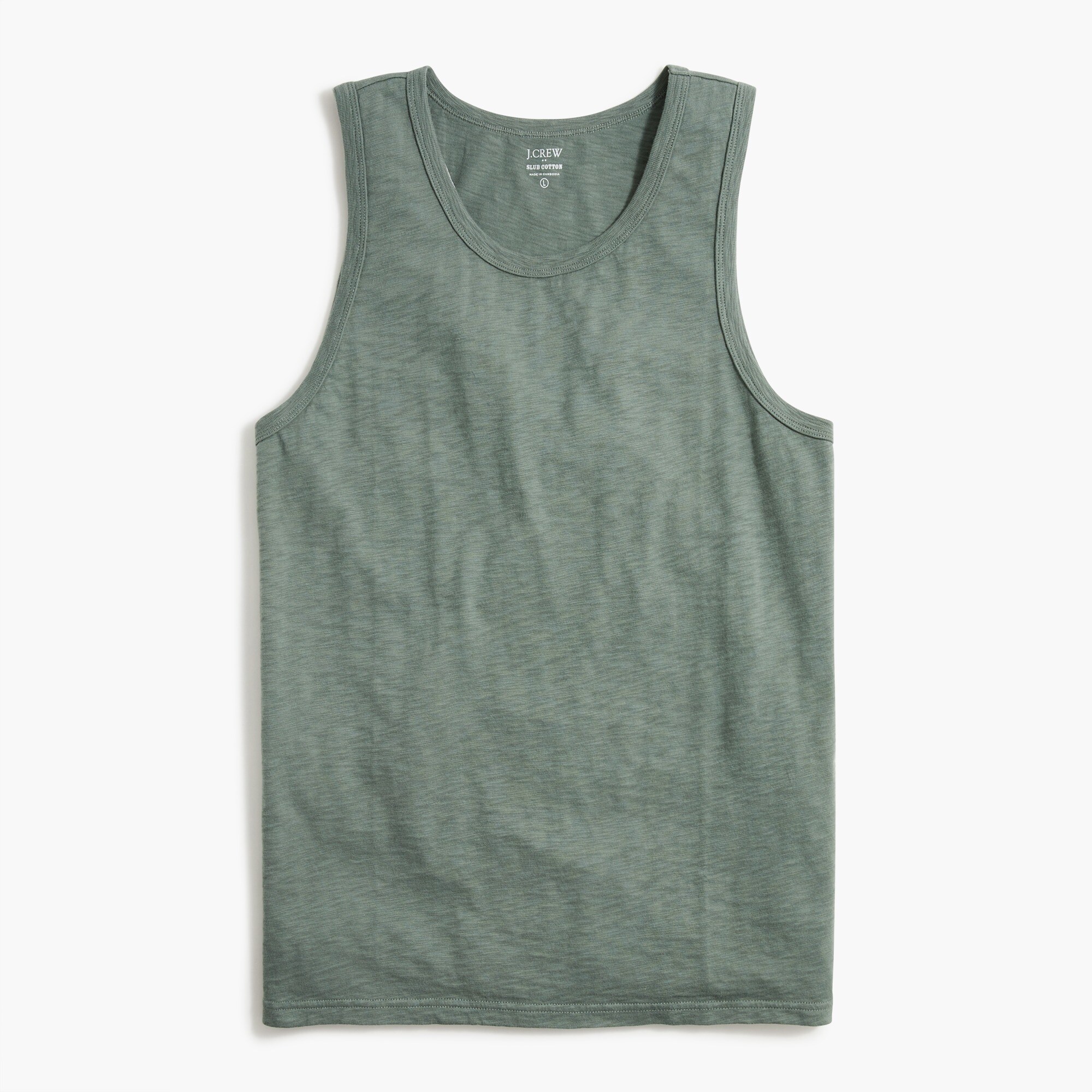 Slub cotton tank top