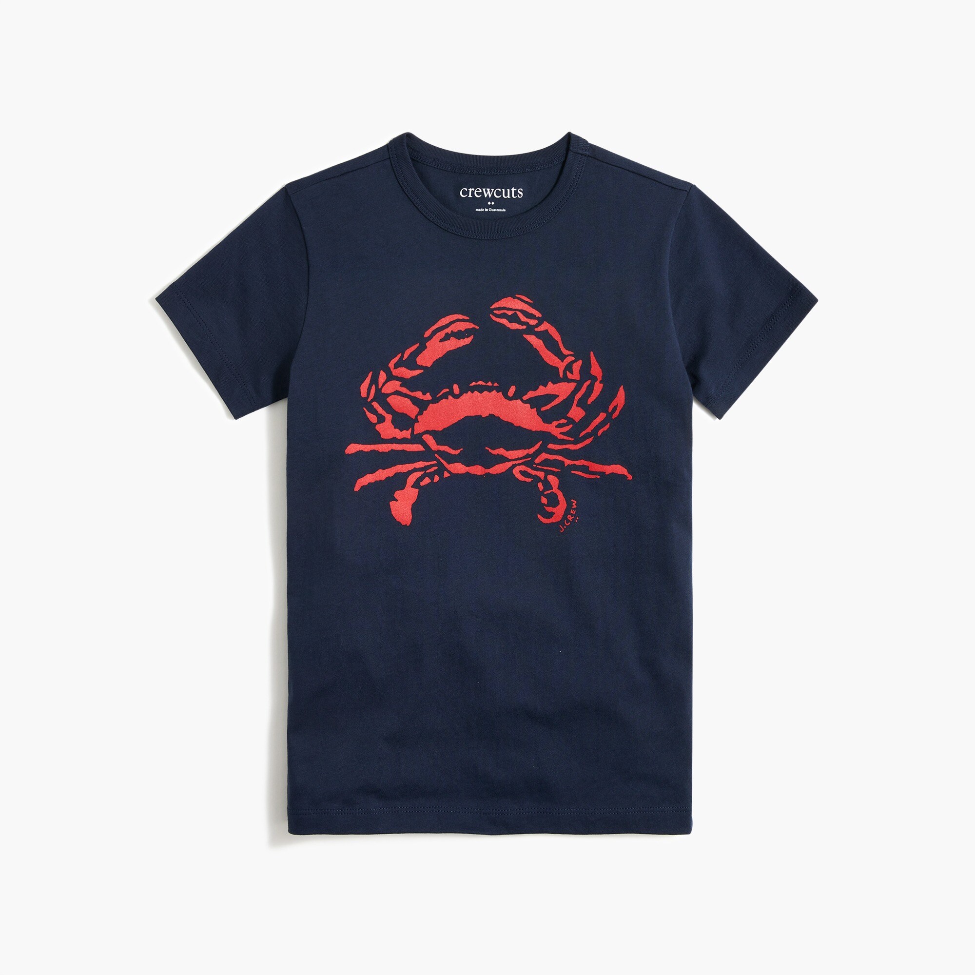 kids' crab graphic tee for boys