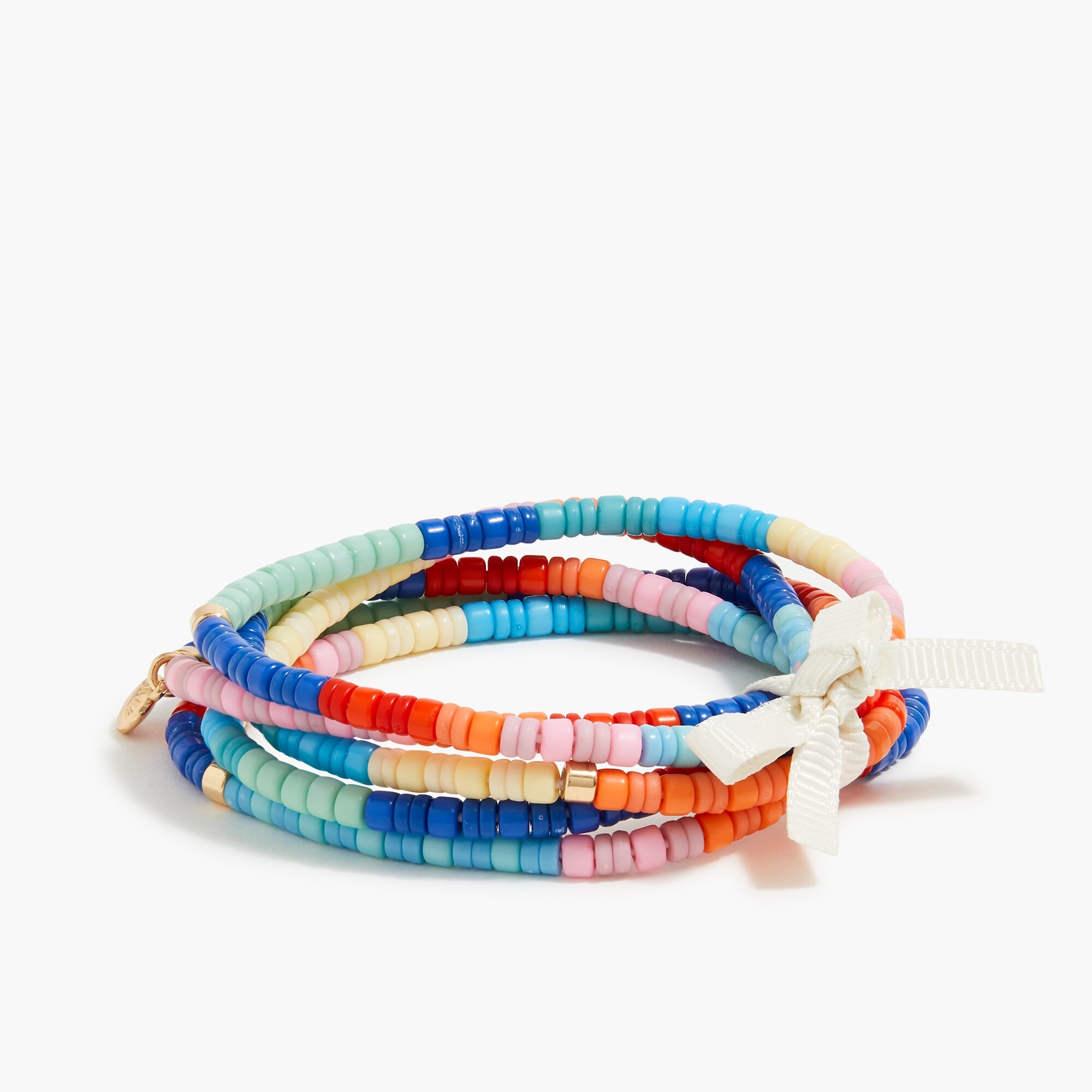 Beaded bracelets set-of-five