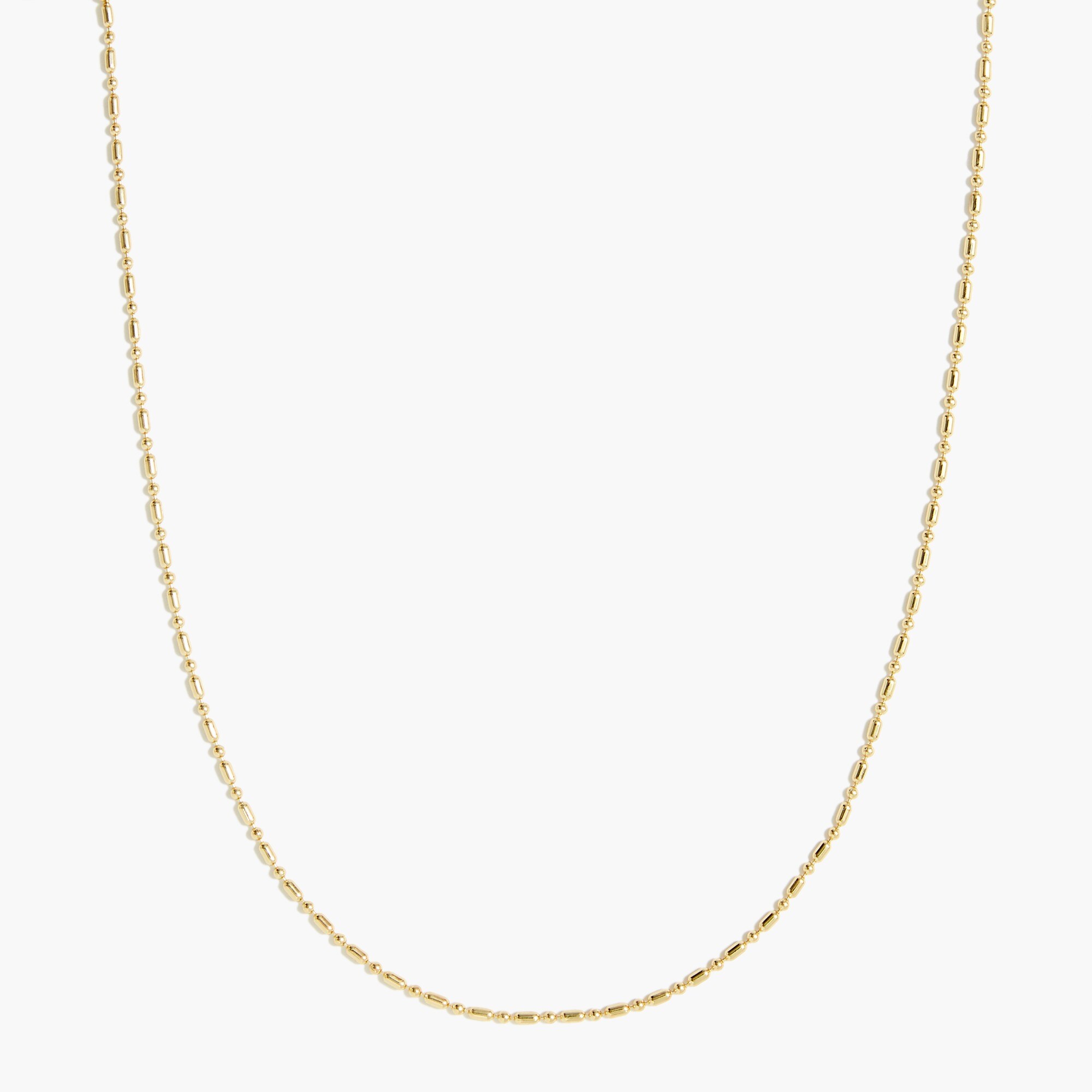 Gold beaded necklace