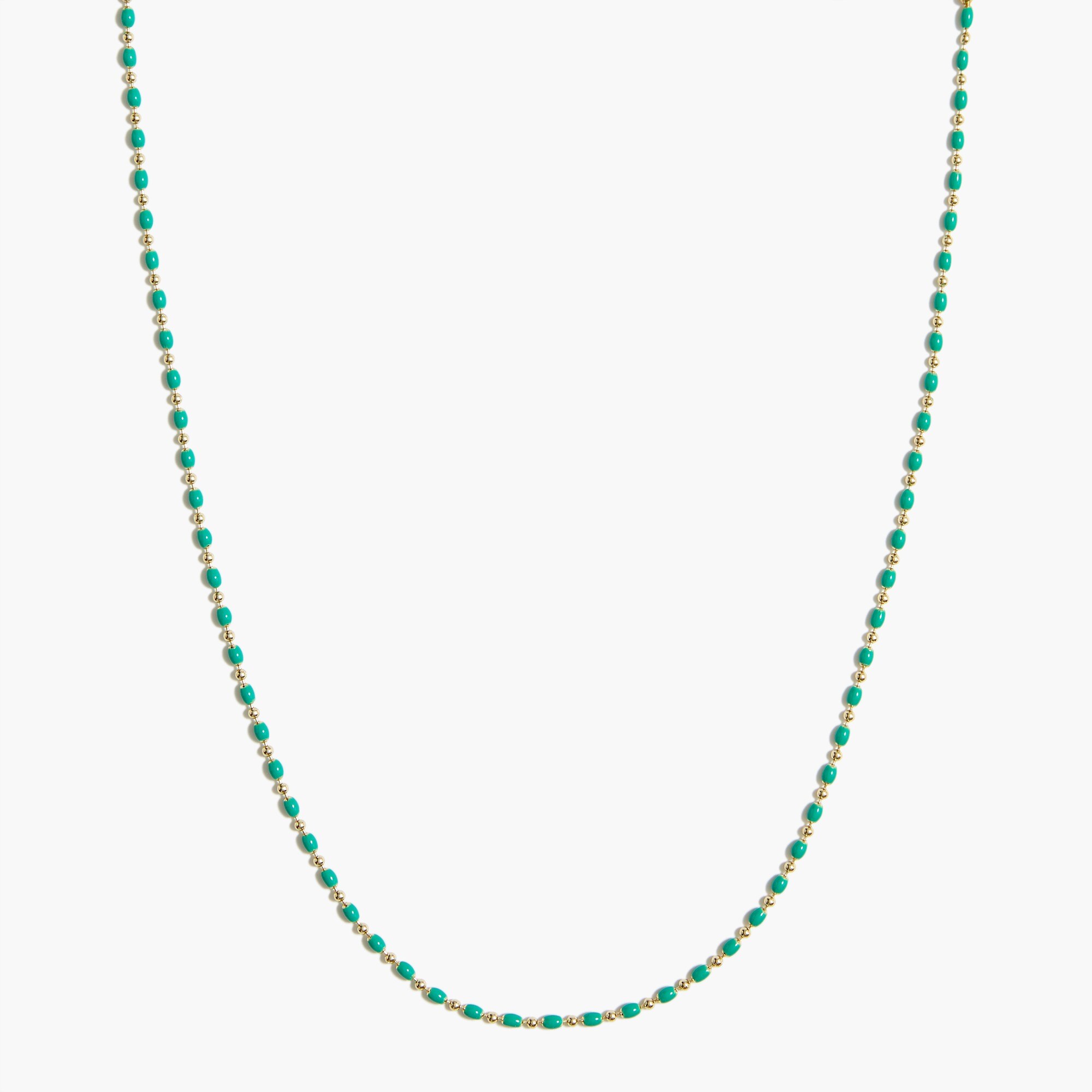 Enamel beaded necklace