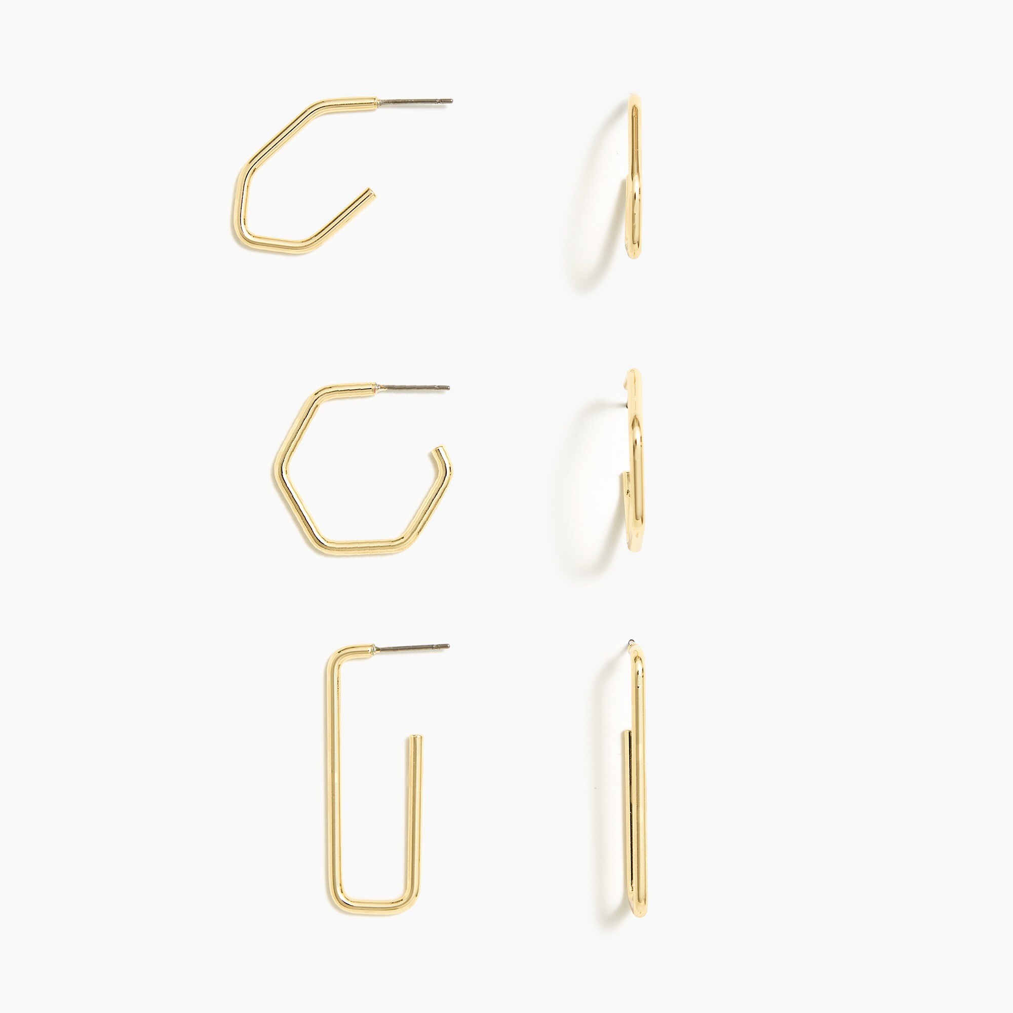 Hoop earrings set-of-three