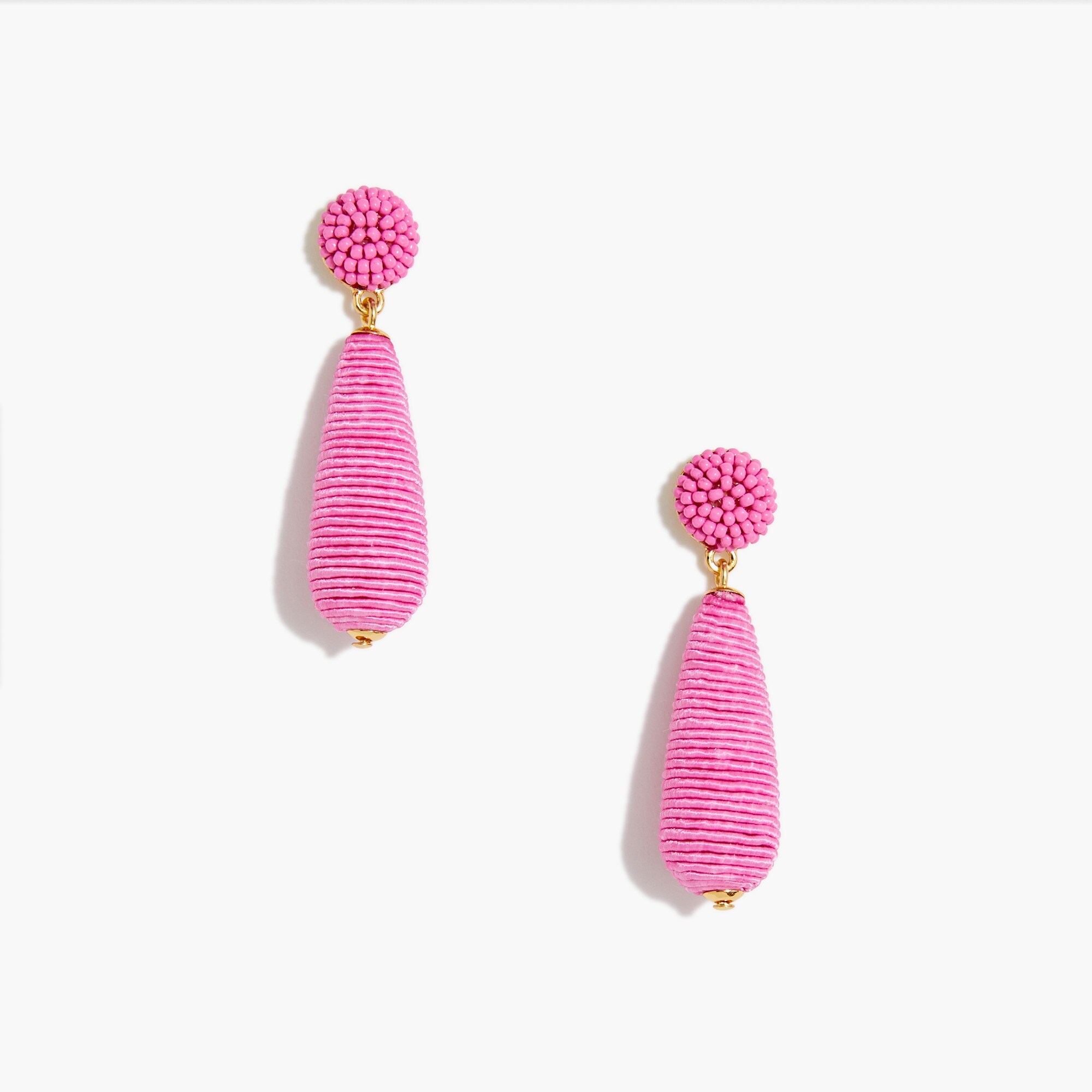 Beaded teardrop earrings