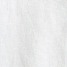 Short-sleeve camp-collar shirt in Irish linen WHITE