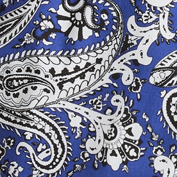 6" stretch swim trunk in print GOLDFISH BLUE YELLOW 