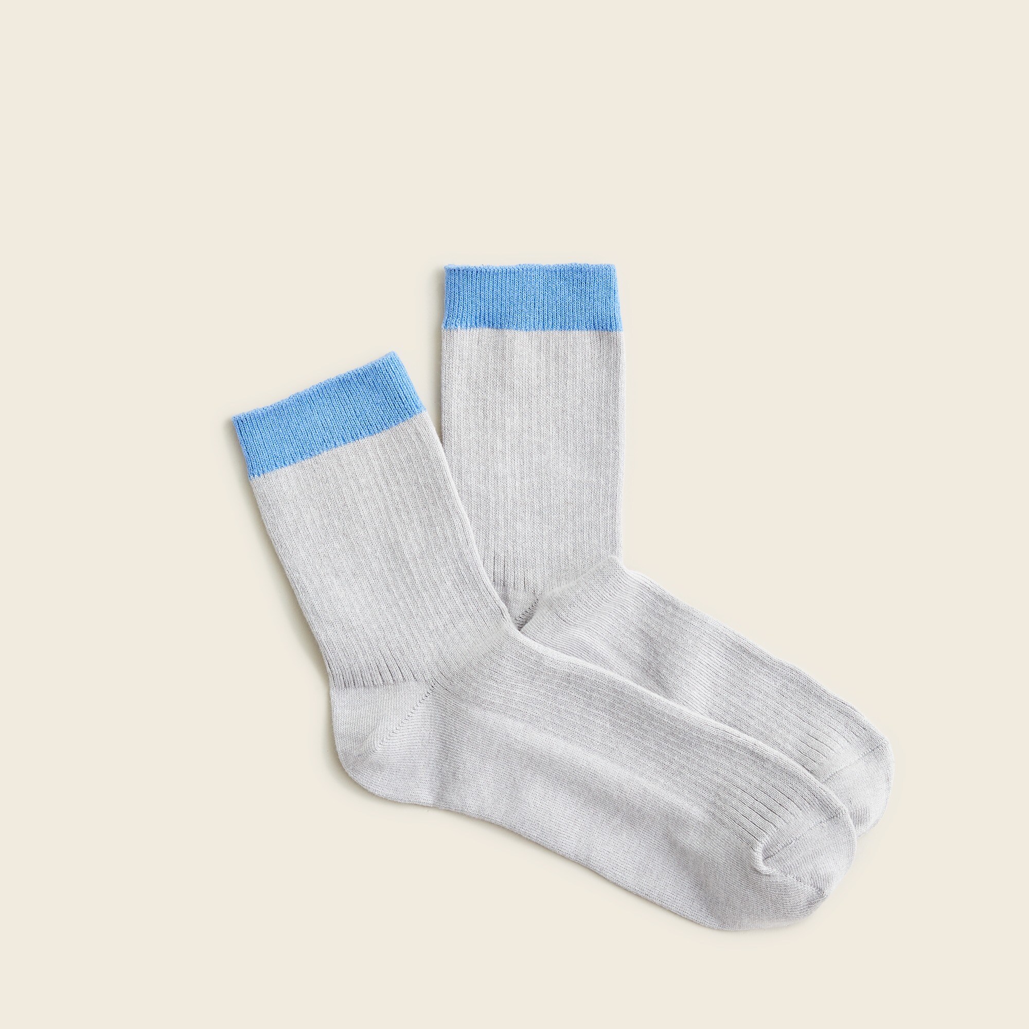 womens Ribbed bootie socks with neon trim