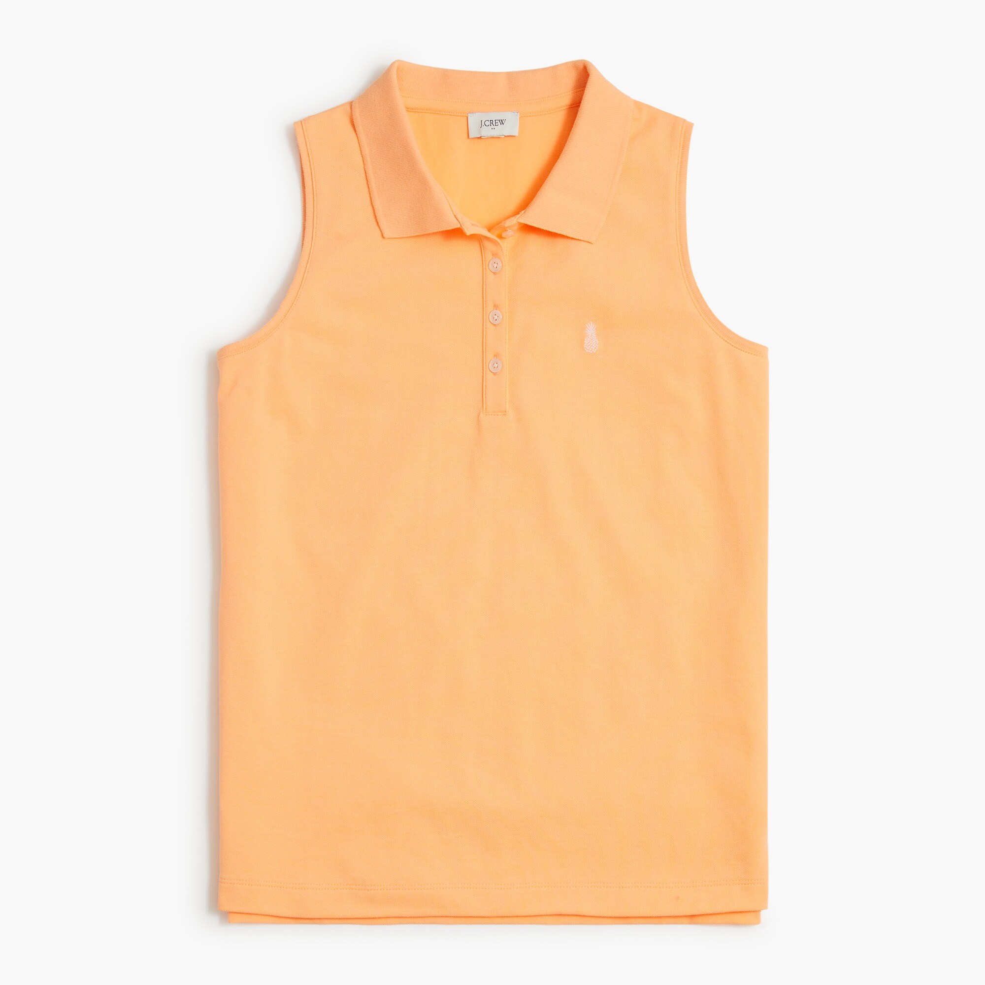 sleeveless critter piqué polo shirt for women