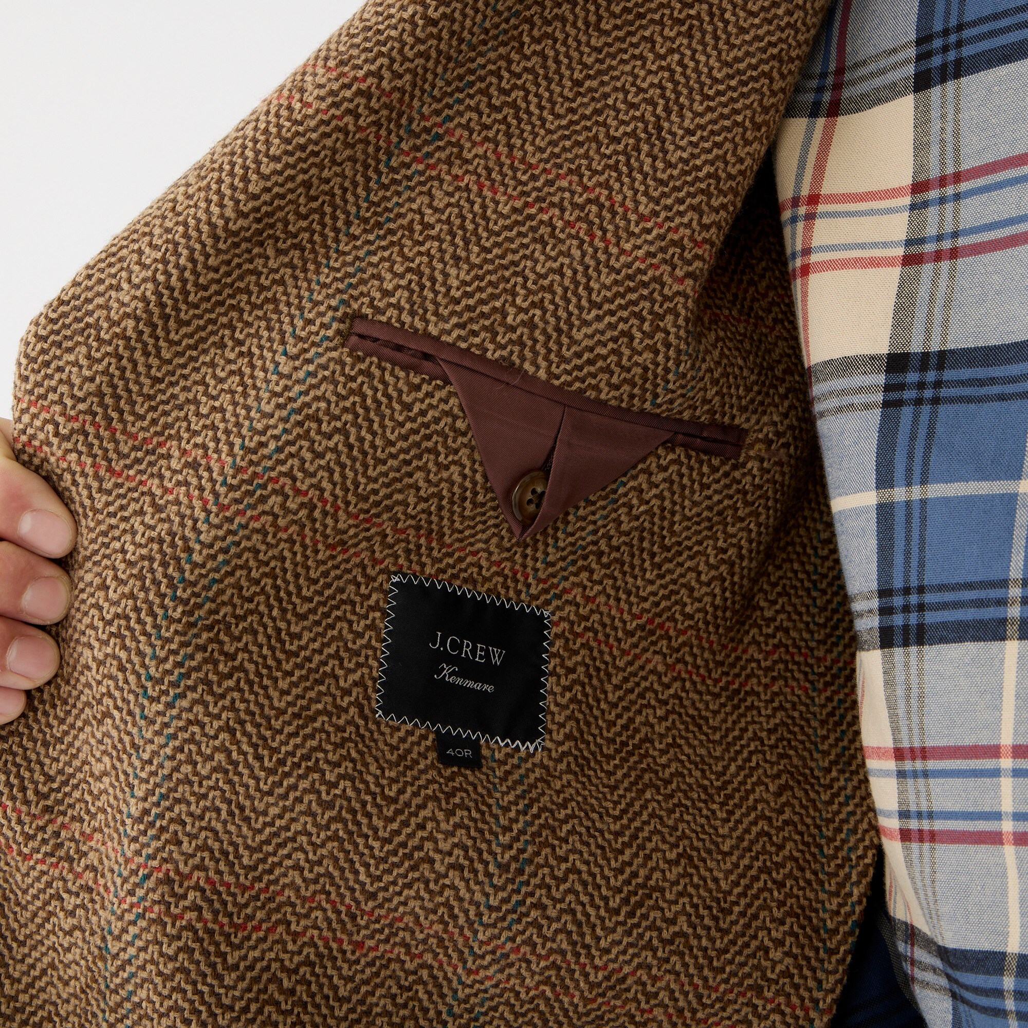 Kenmare blazer in wool herringbone