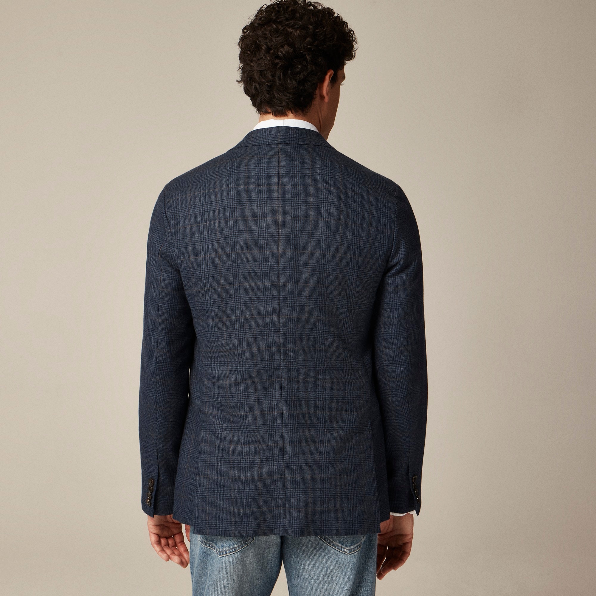Ludlow Slim-fit blazer in English cotton-wool blend