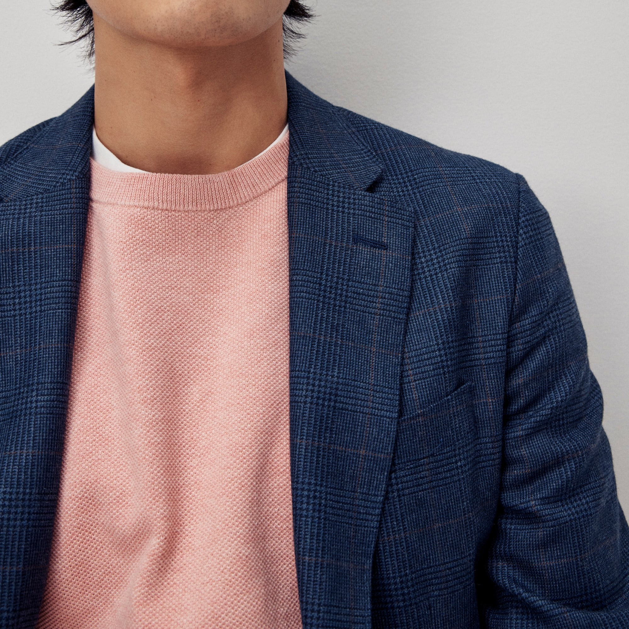 Ludlow Slim-fit blazer in English cotton-wool blend