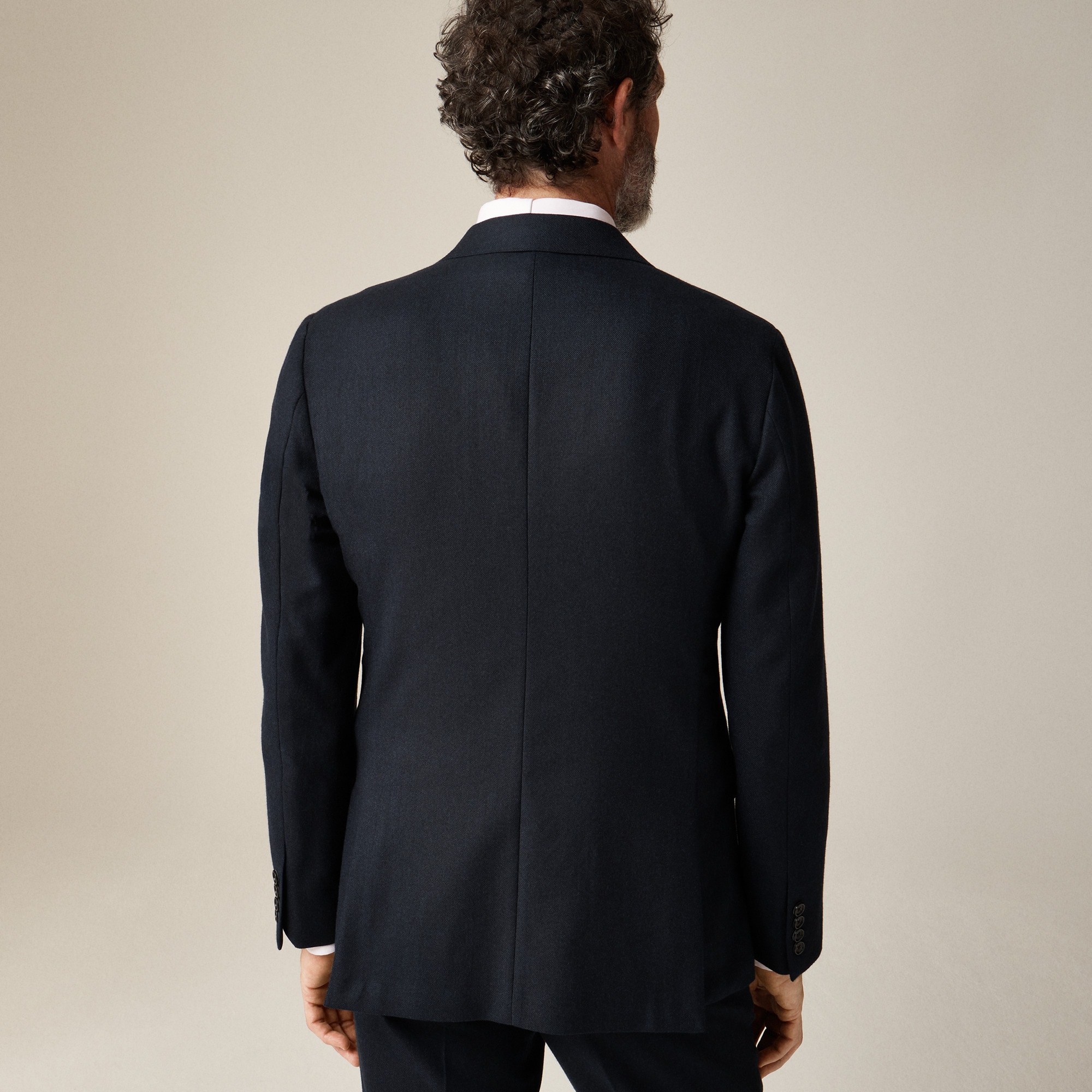 Ludlow Slim-fit suit jacket in English cotton-wool blend