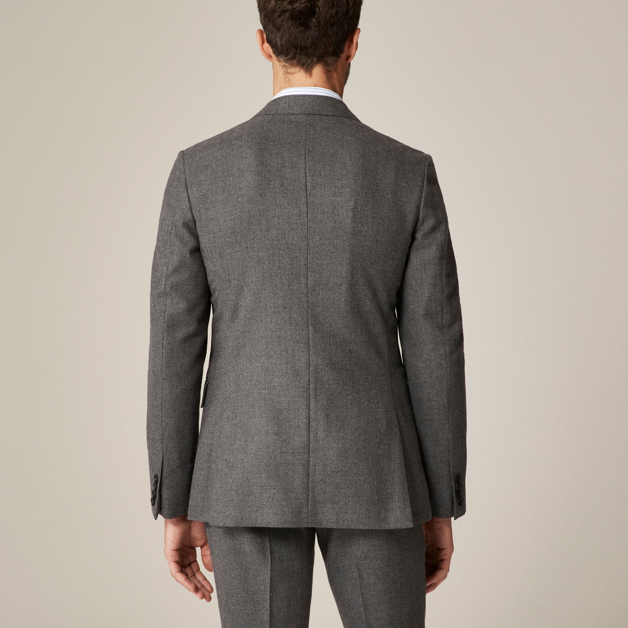 Ludlow Slim-fit suit jacket in English cotton-wool blend