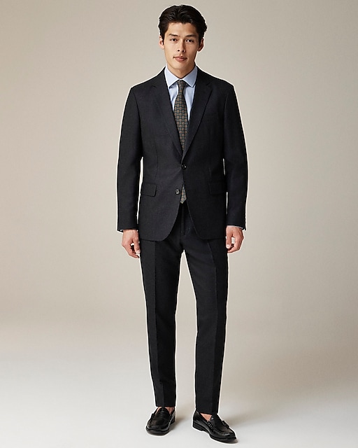 mens Ludlow Slim-fit suit jacket in English cotton-wool blend