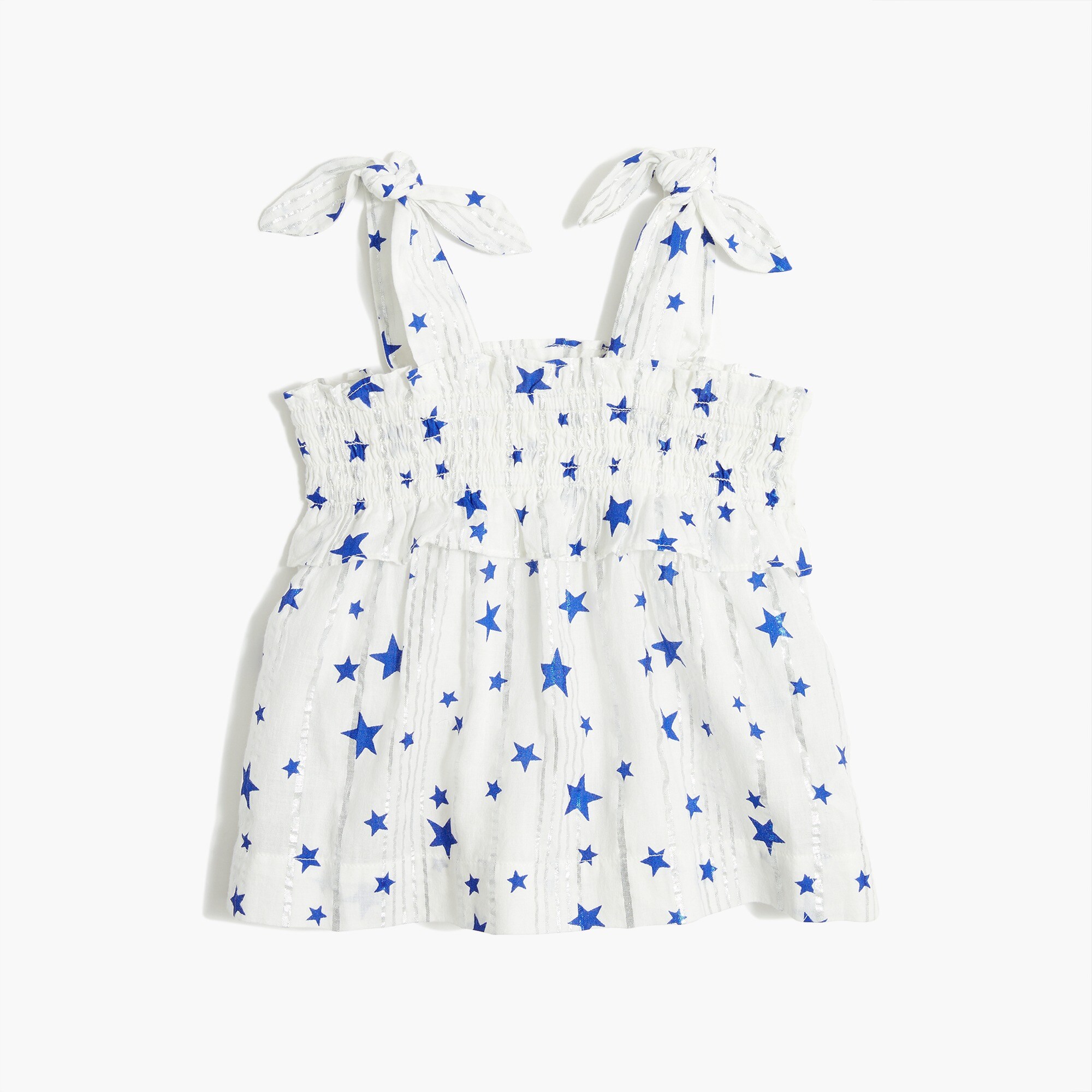 Girls' stars smock top