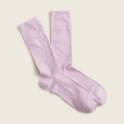 womens Trouser socks with flecked detail