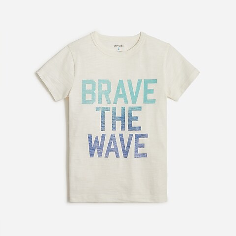 boys Kids' "Brave the Wave" graphic T-shirt