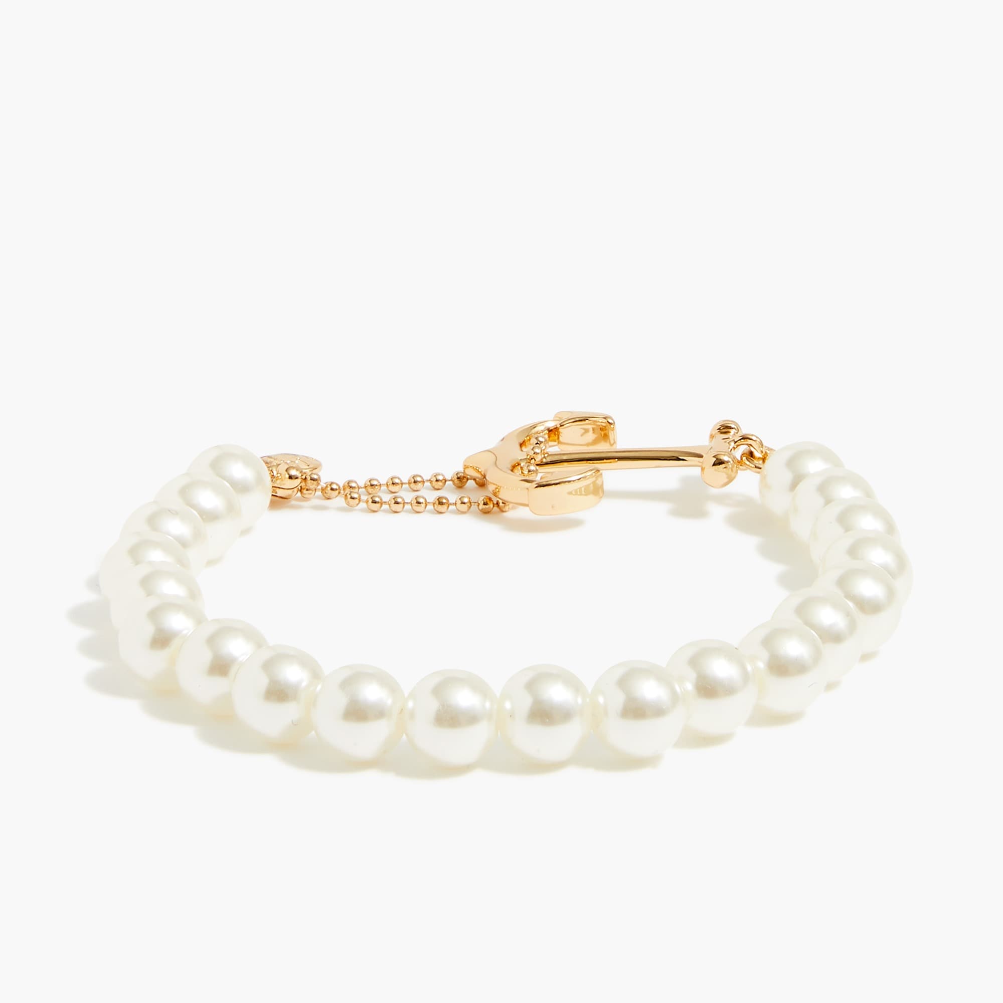 Nautical pearl bracelet