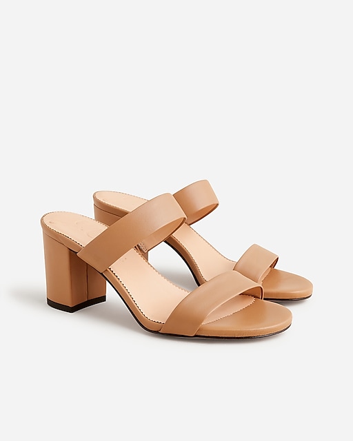  Lucie double-strap block-heel sandals