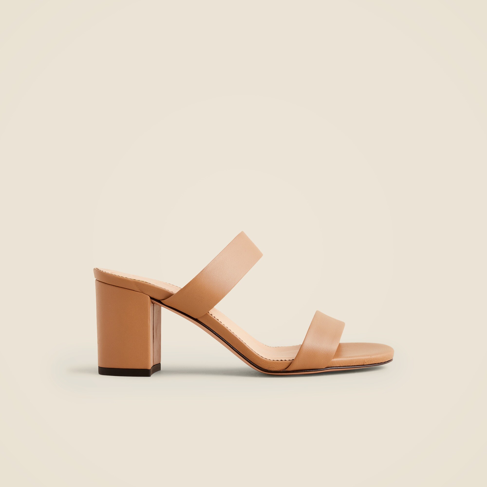 Lucie double-strap block-heel sandals