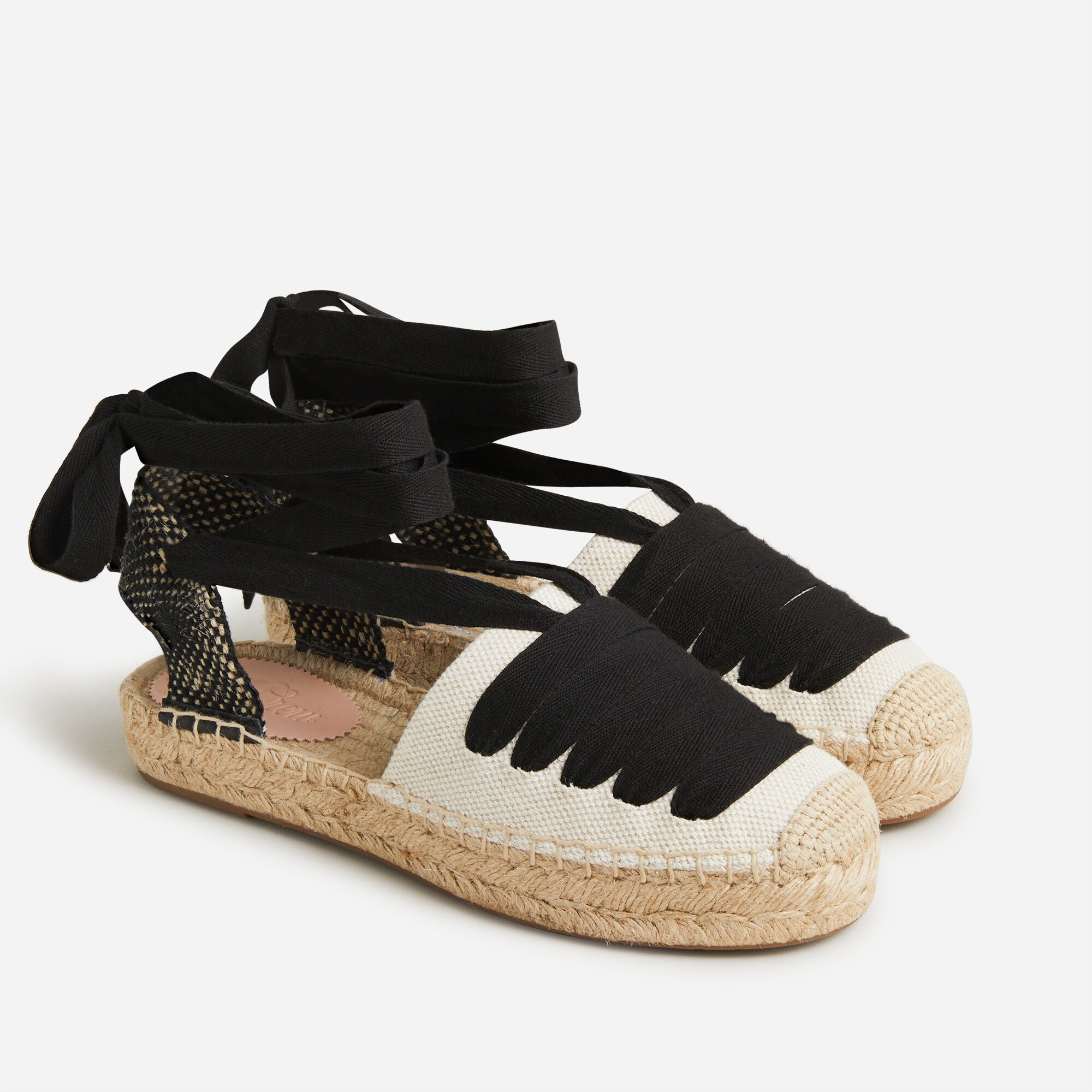 Lace-up espadrille sandals