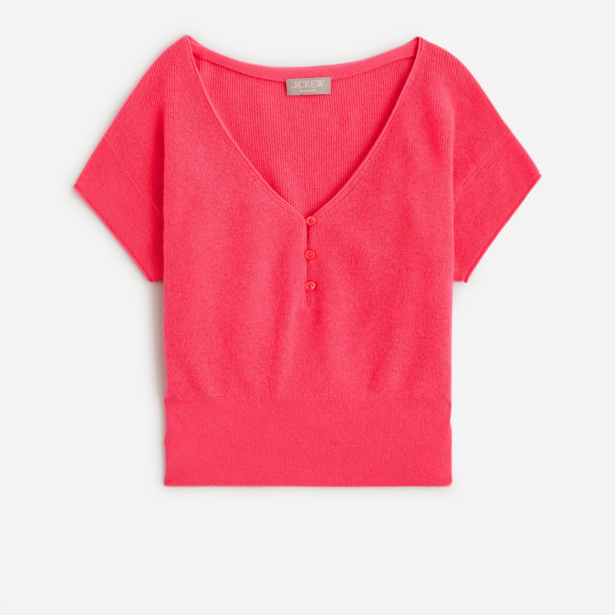 Featherweight Cashmere V-neck T-shirt For Women | J.Crew
