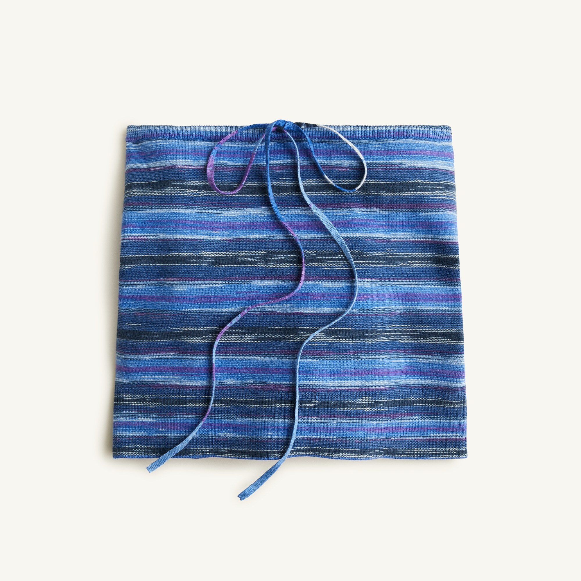 Space-dyed sweater tube top