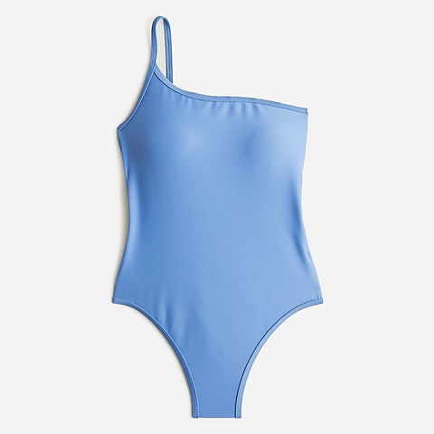 womens Ribbed one-strap one-piece