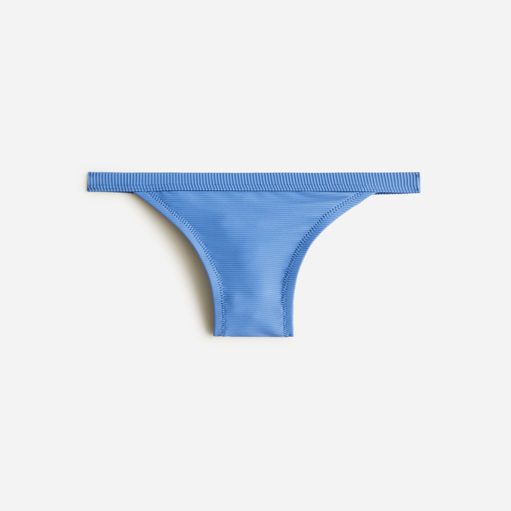 Ribbed-trim hipster full-coverage bikini bottom
