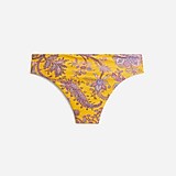 High-rise bikini bottom in Ratti® golden paisley