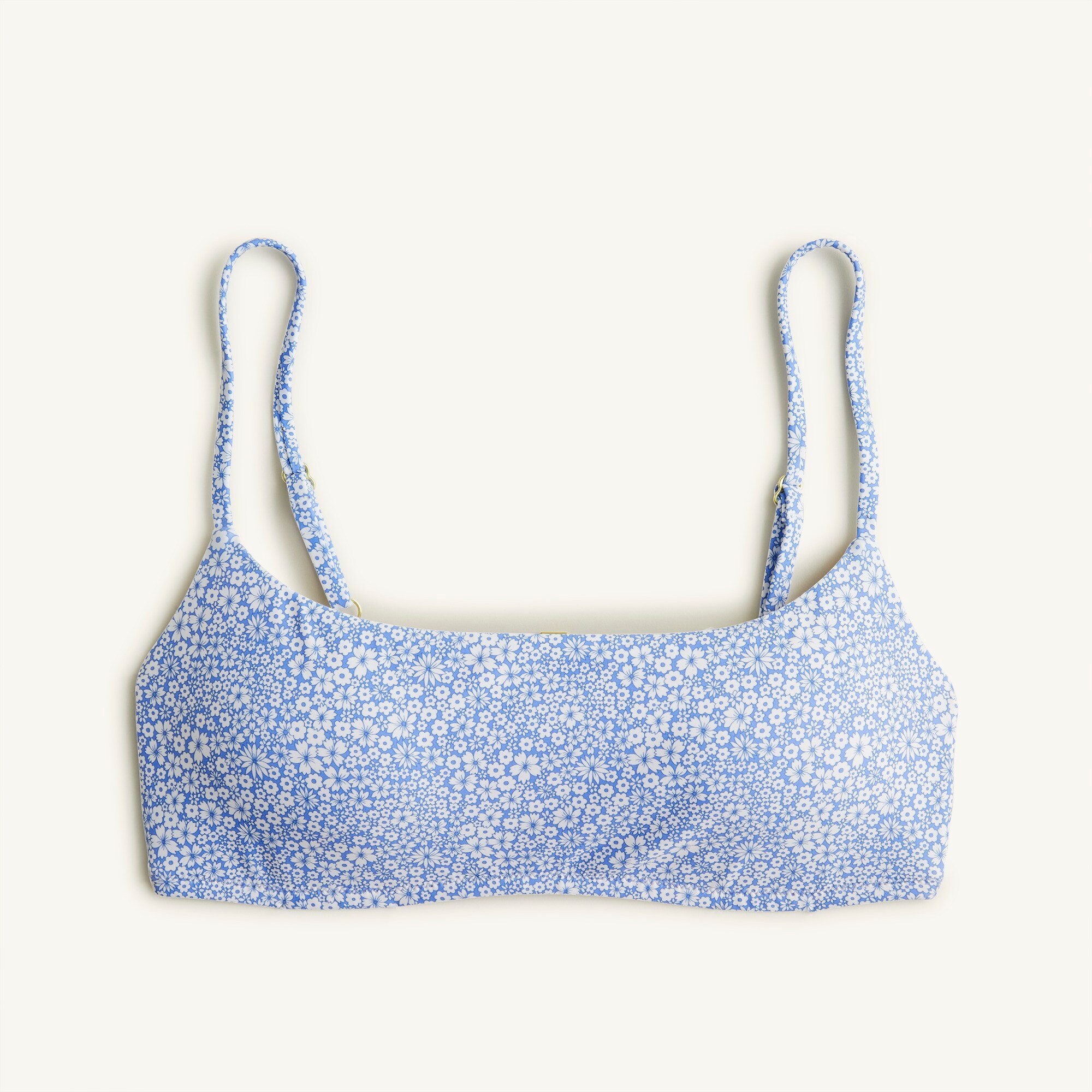 Scoopneck bikini top in Liberty® Jacqueline's Blossom fabric