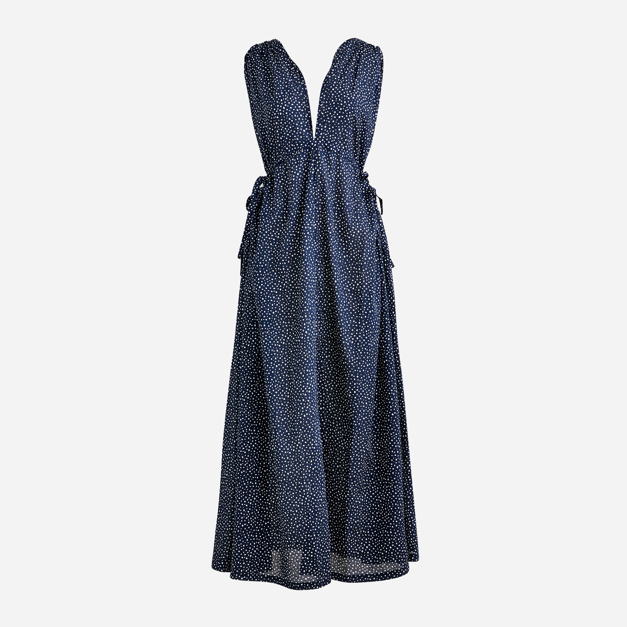 Side-tie Beach Dress In Dot For Women | J.Crew