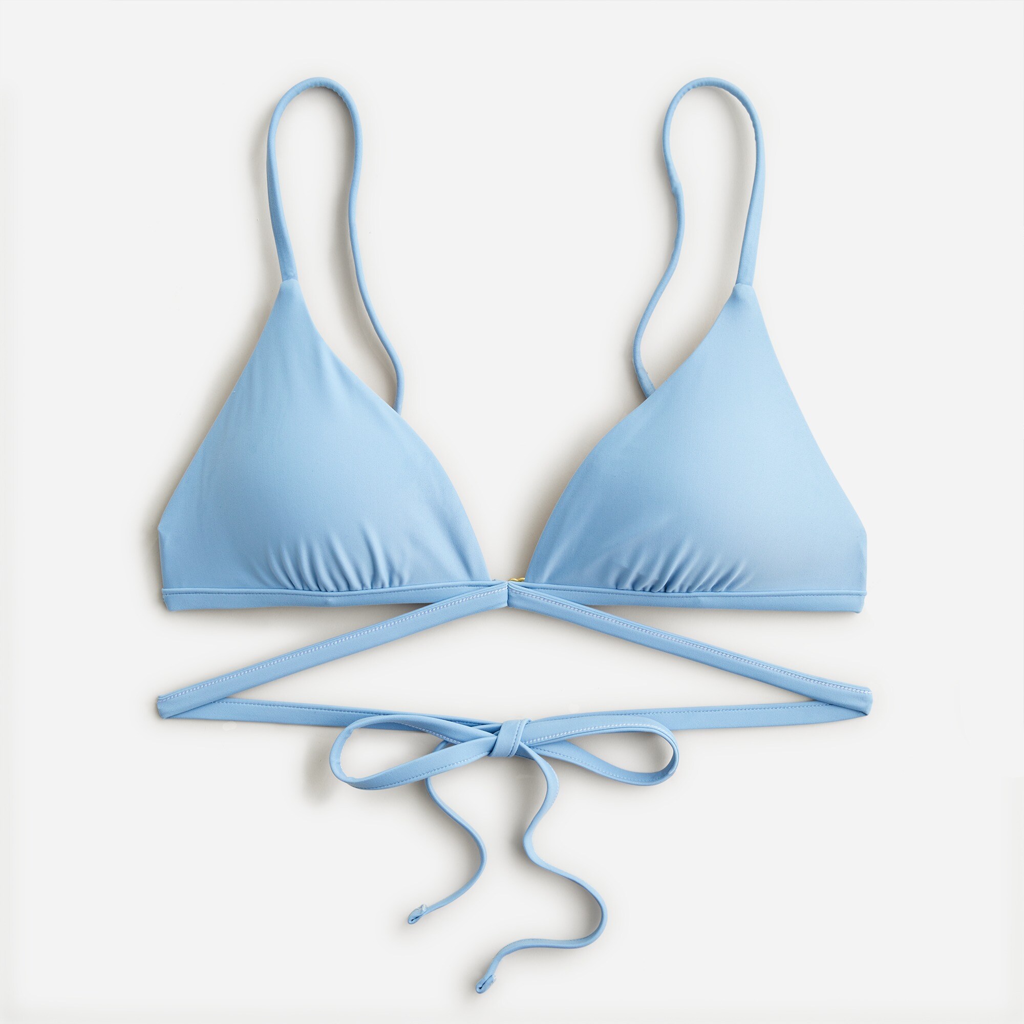 Double-string triangle bikini top