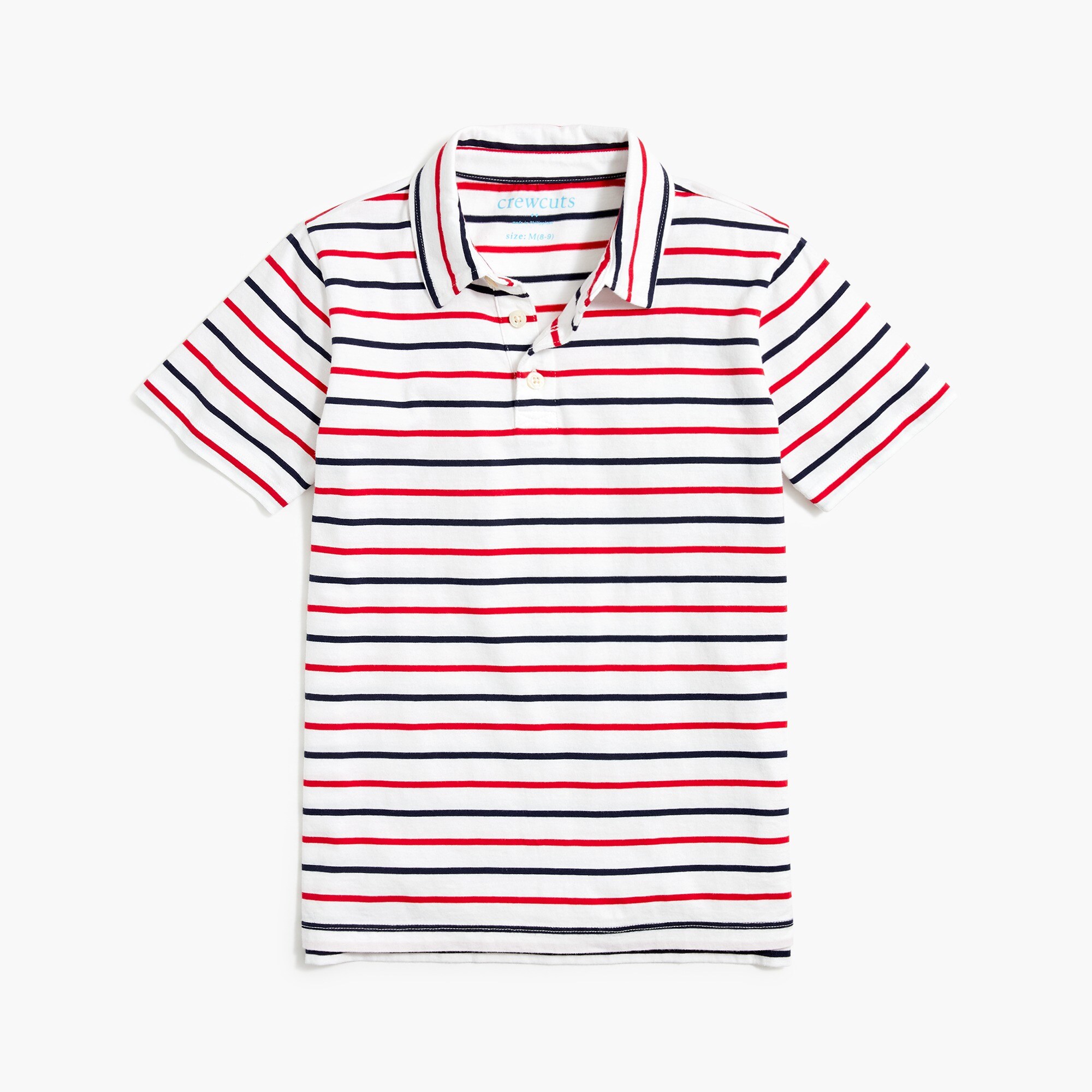 Boys' striped polo shirt