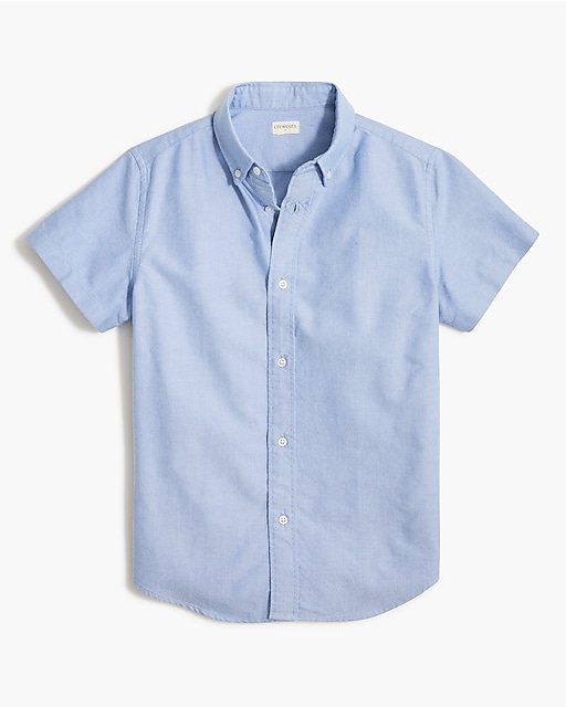  Boys' short-sleeve oxford shirt
