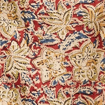 RUSTY FLORALS RED BLUE