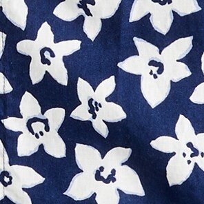 SMILE FLOWER NAVY WHITE