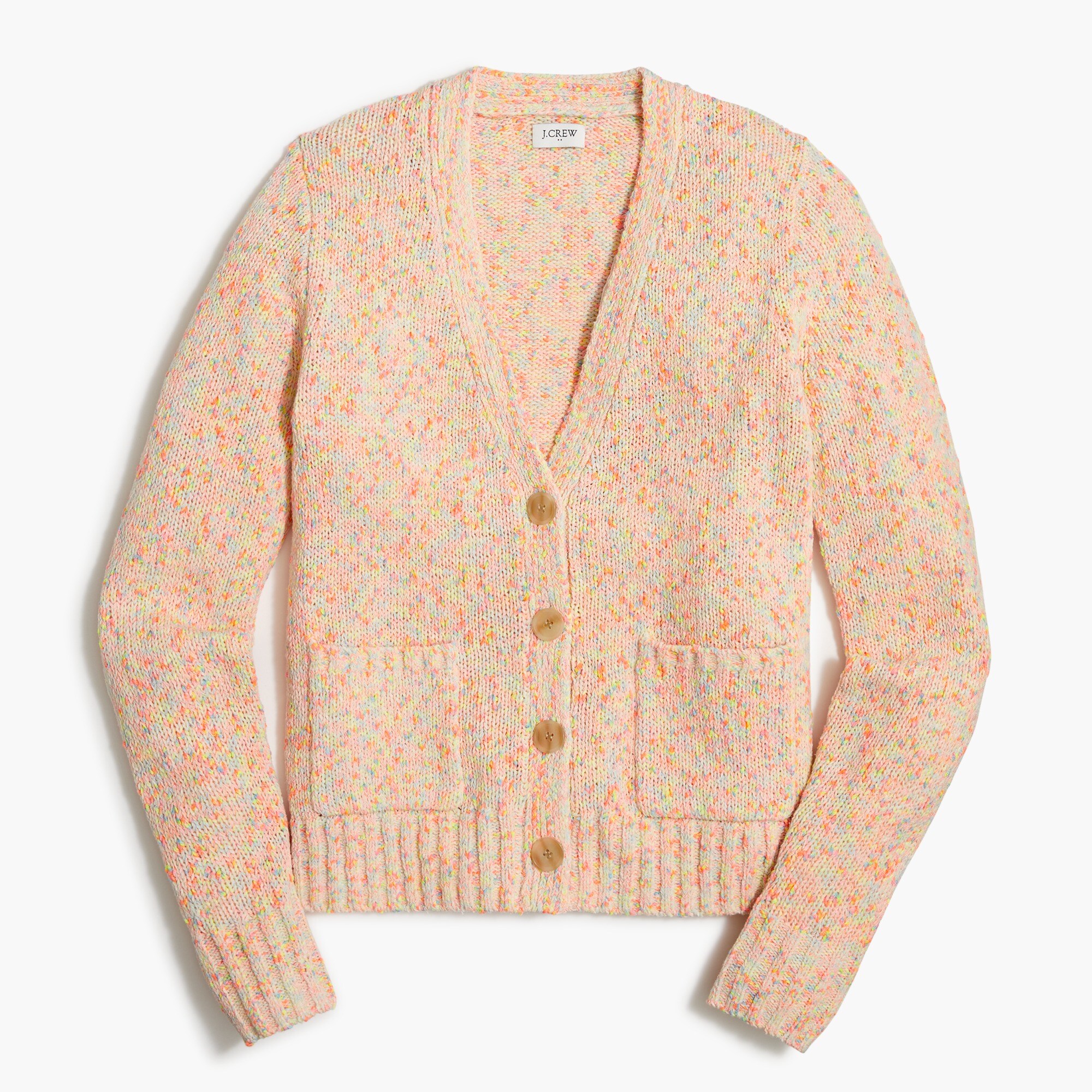 Confetti beach button-up cardigan sweater