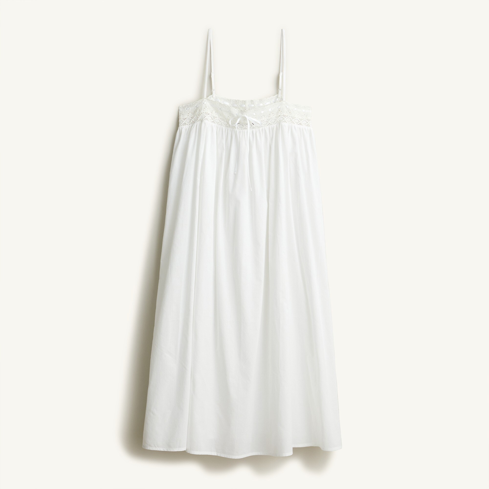 Cotton voile embroidered sleep dress