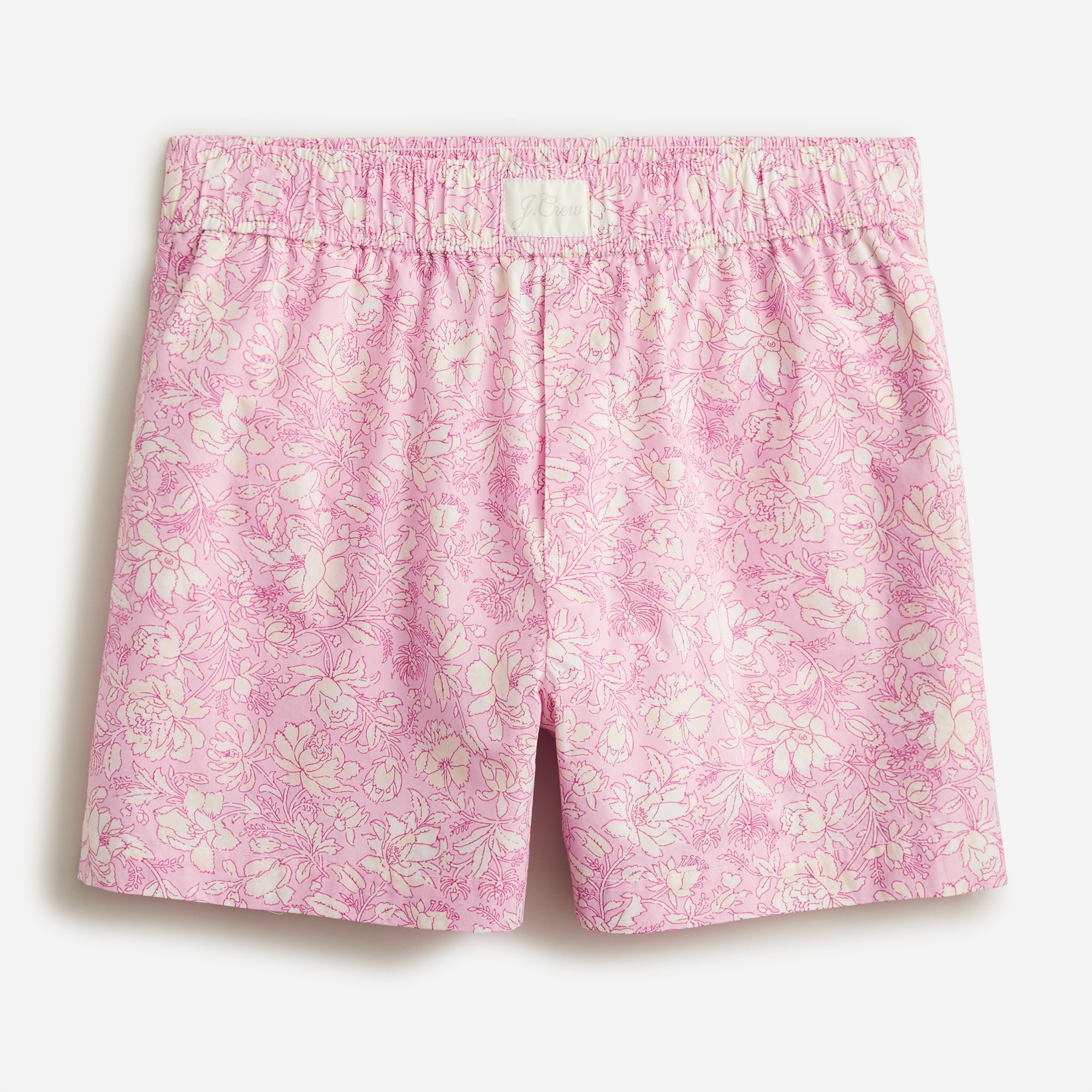 J.Crew: Cotton Poplin Boxer Short In Tossed Floral For Women