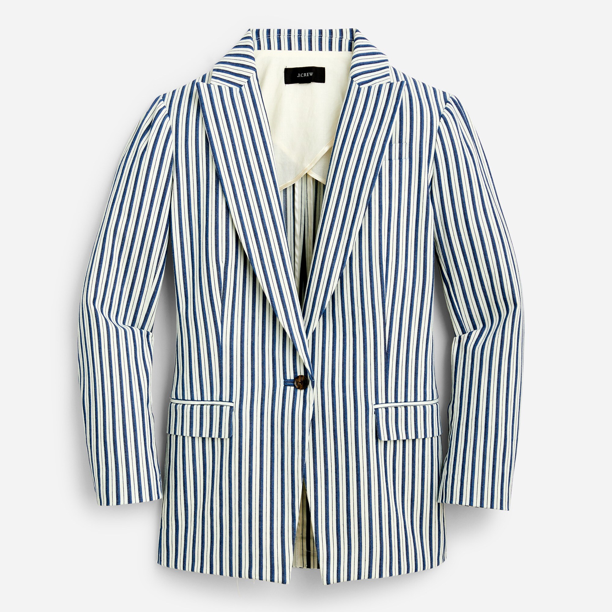 J crew striped blazer 2025