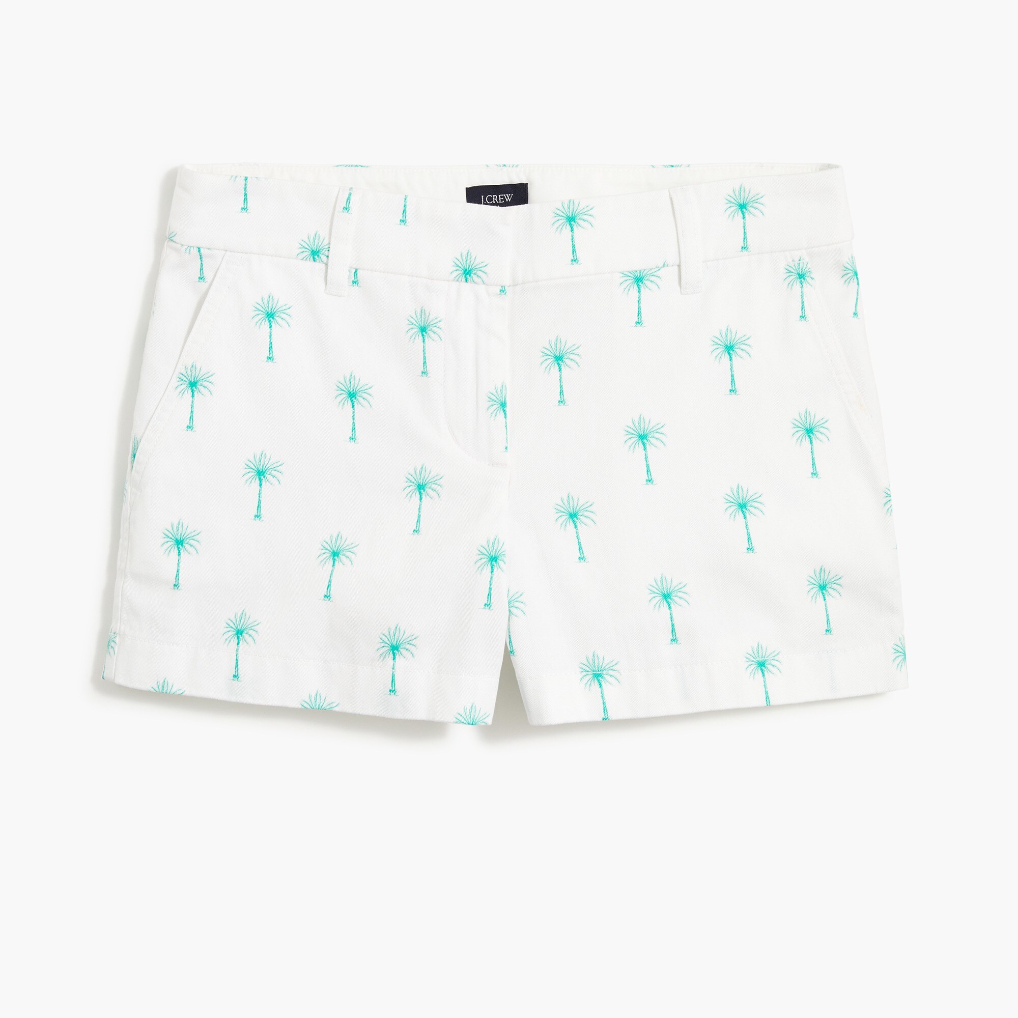 3.5" palm tree classic chino short for women