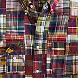 Indian madras shirt in plaid