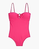 Factory: Tortoise-ring Bandeau One-piece Swimsuit For Women