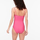 Tortoise-ring bandeau one-piece swimsuit