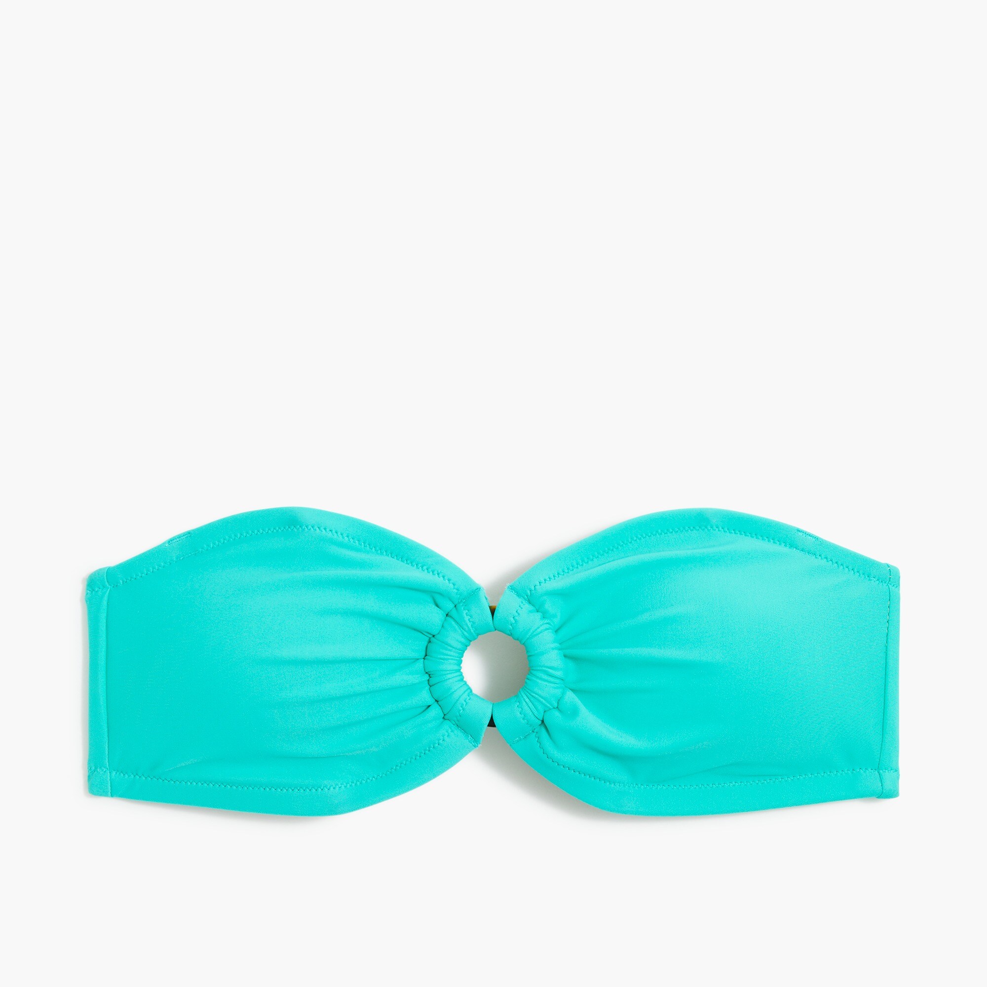 tortoise-ring bandeau bikini top for women